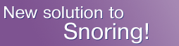 Problem with snoring?